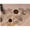 Image 5 : Lot of  early century(1910) glass vanity bottles & set of glass salt & pepper.