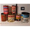Image 1 : Assorted vintage household product tins.