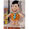 Image 2 : Hanna Barbera vintage Flintstones metal dart board, 1973 pennant & plush Fred Flintstone