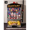 Image 1 : Jackpot giant slot machine coin bank. Working
