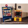 Image 1 : M&M slot candy dispenser & arcade style PacMan game. Working.