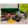 Image 3 : Green Lego brick filled with Lego from various kits.