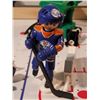 Image 5 : Hockey rink, playmobile Players & Oiler merchandise.