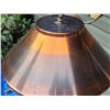 Image 2 : Late century, Copper look swag lamp. Working