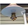 Image 5 : Late century, Copper look swag lamp. Working