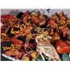 Image 4 : Basket of assorted Autumn & thanksgiving holiday decorating supplies.