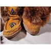 Image 7 : Men's vintage, beaded leather, fur (possibly beaver) mukluks.