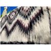 Image 2 : Vintage Aztec design mohair wool bed throw.