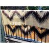 Image 3 : Vintage Aztec design mohair wool bed throw.