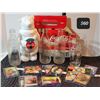 Image 1 : Coca Cola collectables. Vintage bottles, including Fanta, cards, bear & glass.