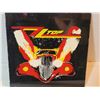 Image 3 : Framed Rock n' roll picture, ZZ Top “Eliminator” album cover, glass plaque insert.