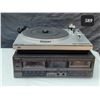 Image 1 : Technics double cassette deck. Dolby RS-TR157. JVC direct drive turntable.