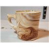 Image 6 : Whale 1793 Engraved, Scrimshaw antique reproduction ox bone & wood bone box. Red clay handmade mug. 