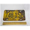Image 1 : 607. 1947 Indiana Licence Plate