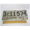 Image 1 : 608. 1947 Alabama Licence