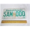 Image 1 : 615. 1977 Saskatchewan Sample License Plate
