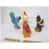 Image 4 : 649. Lot of 4 Vintage Large Chicken Ornaments