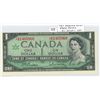 Image 1 : 1967 $1 Replacement note. Beattie-Rasminksy signatures. *B/M Replacement Prefix. BC-45bA-i. Uncircul