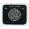 Image 1 : 1971 British Columbia Centennial Nickel Dollar. Specimen. Housed in its original Royal Canadian Mint
