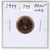 Image 1 : 1999 Canadian Small Cent. Proof Like. Red.
