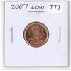 Image 1 : 2007 Logo Canadian Small Cent. Proof Like. Red.