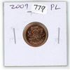 Image 1 : 2009 Logo Canadian Small Cent. Proof Like. Red.