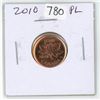 Image 1 : 2010 Logo Canadian Small Cent. Proof Like. Red.