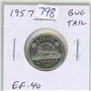 Image 1 : 1957 Bug Tail 5 Cents. There is a small Die Chip on the end of the beaver’s tail that looks