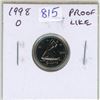 Image 1 : 1998O 10 Cents. Taken from an Ottawa Proof Like Set.