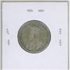 Image 2 : 1921 Canadian Silver 25 Cents. Key Date. Mintage of 597,337. VG-8.