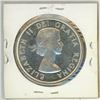 Image 2 : 1958 Canadian Silver Dollar. Totem Pole commemorates the Gold Rush & British Columbia becoming a Cro
