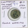 Image 1 : Ancient Rome. Constantine the Great as Augustus 307 – 337 AE 3 copper. Rev: Gloria Exercitu