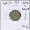 Image 1 : Newfoundland. 1917c Silver 10 Cents. Minted in Ottawa (hence the C mintmark). World War I issue. F-1