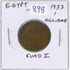 Image 1 : Egypt. 1933 1 Millieme. King Fuad I. Good.