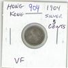 Image 1 : Hong Kong. 1904 Silver 5 Cents. King Edward VII. VF.