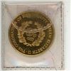 Image 2 : 1953 Gold Plated British medal for the Coronation of Queen Elizabeth. BU.