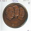Image 1 : 1969 Apollo 11 Bronze Medal. The first man on the moon. BU.