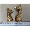 Image 2 : Brass ornament -two cats and a squirrel