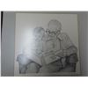 Image 2 : 1982 Bernie brown print "The Christmas story" -49cmX49cm