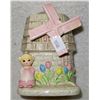 Image 1 : Relpo Dutch windmill planter, w/ music box - good working order