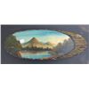 Image 3 : Jesus Christ picture on wood & Hand painted mountain lake scene
