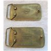 Image 2 : Pair of "Olympic" fine meats solid brass belt buckles - x2