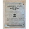Image 2 : 1953 Massey Harris No.90 combine illustrated repair manual