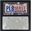 Image 2 : Pair of license plate frames - leopard motif