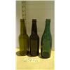 Image 1 : 3 Beer Bottles Different Shades of Green