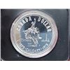 Image 2 : 1975 "Calgary" Canadian silver dollar, in clam shell case