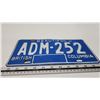 Image 2 : British Colombia license plate -ADM-252