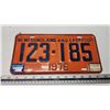 Image 1 : 1976 NFLD license plate - 123-185