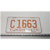 Image 1 : 1975 Yukon license plate - C1663