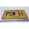 Image 2 : Yukon license plate - PSW-31 Public Service